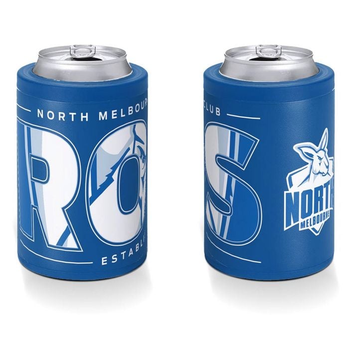 North Melbourne Kangaroos AFL Insulated Stainless Steel Can Cooler With Twist Top Lid