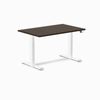 Desky Dual Bamboo Sit Stand Desk White Frame 120cm