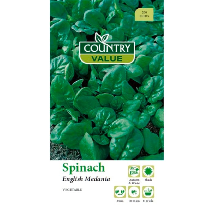 Country Value Seed Spinach English Medania