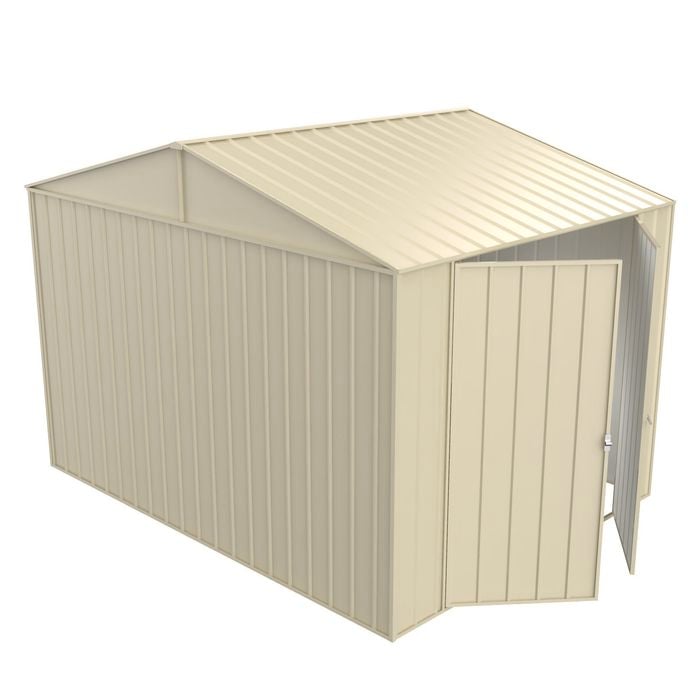 Build-a-Shed 3.0 x 2.3 x 2.3m Gable Double Hinged Side Door Shed - Cream