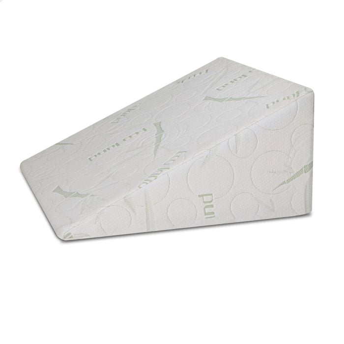 STARRY EUCALYPT Wedge Pillow Cool Gel Memory Foam White with Bamboo Cover
