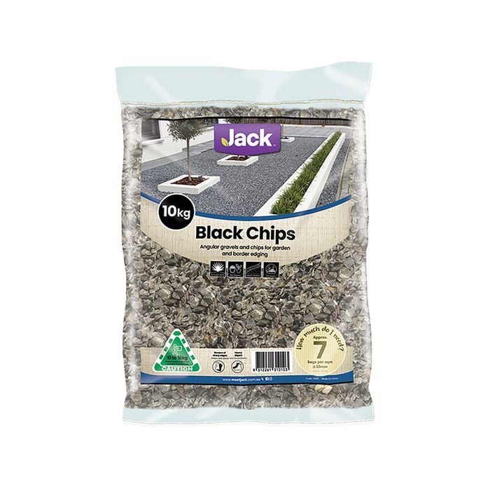 Jack 10kg Black Decorative Pebbles Chips