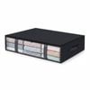 4-Pack Under Bed Storage Bags with Clear Window - Black