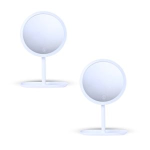 SOGA 2X 26cm LED Makeup Mirror – Round