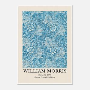 Galrie William Morris Marigold Cotton Print Exhibition from 1873 - Timeless Artistry, Poster Only, 70 x 100cm (28 x 40inch)