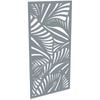ProtectorAl 300-1200w x 1201-2400h Silver Brushed/Gloss White Jungle Unframed Composite Deco Panel