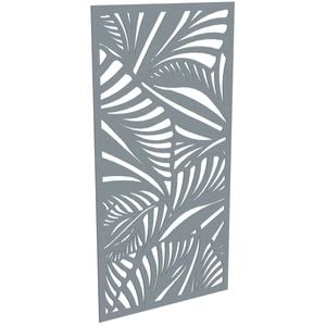 ProtectorAl 300-1200w x 1201-2400h Silver Brushed/Gloss White Jungle Unframed Composite Deco Panel