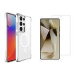 iCoverLover For Galaxy S25 Ultra Case Compatible with MagSafe + 2 Screen Shields