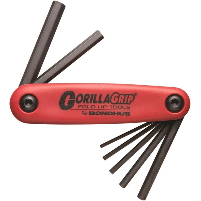 Bondhus Gorillagrip Fold Up Hex Key Set  7pc Metric