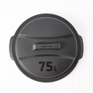 Ezy Storage 75L Matt Black Outdoor Bin