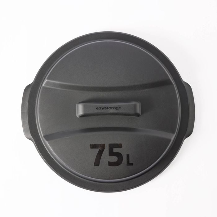 Ezy Storage 75L Matt Black Outdoor Bin
