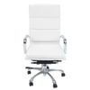 Sk Designer Living | Eames Inspired High Back Soft Pad Executive Desk / Office Chair - White