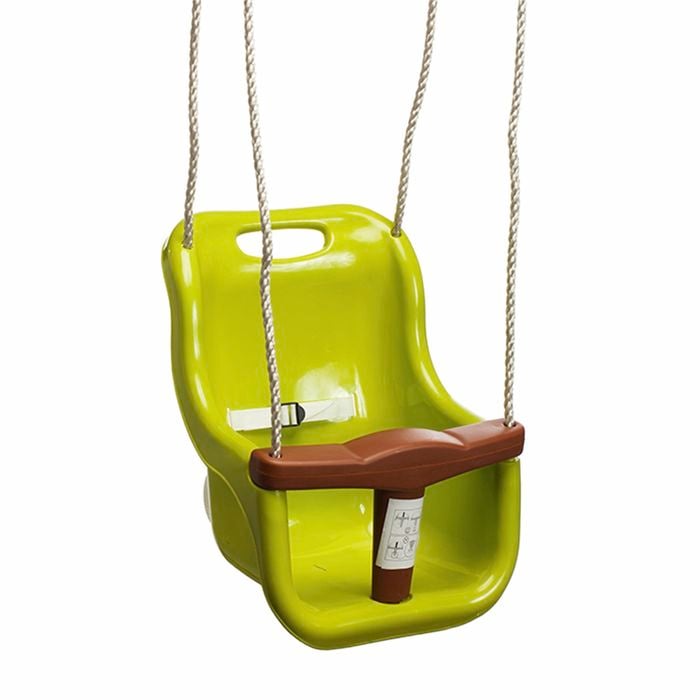 Swing Slide Climb Green Plastic Baby Swing Seat