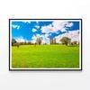 Green Field and Blue Sky  Print 100% Australian Made 120x90cm  (Poster)