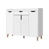 Shoe Storage Rack Cabinet 26 Pairs White