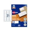 Avery Label for Inkjet Printer 50pcs (21 per Sheet)
