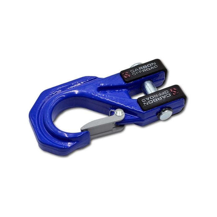 Carbon Offroad Mega Pro Winch Hook - Blue