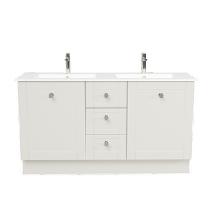 New England Joinery 1500mm Diadem Double Basin Alpha Top Floorstanding Vanity