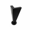 Adoored Black Steel Angled Corner Furniture Leg