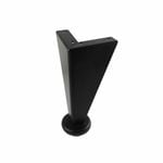 Adoored Black Steel Angled Corner Furniture Leg