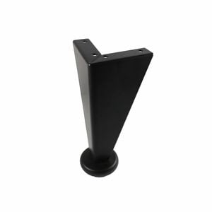 Adoored Black Steel Angled Corner Furniture Leg