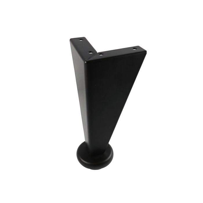 Adoored Black Steel Angled Corner Furniture Leg
