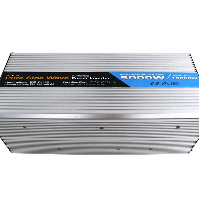 Elinz Pure Sine Wave Power Inverter 5000w/10000w 24v - 240v AUS plug Truck Car Caravan