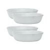 4PK Ecology Ottawa Lichen 22cm Stoneware Dinner Bowl - Grey