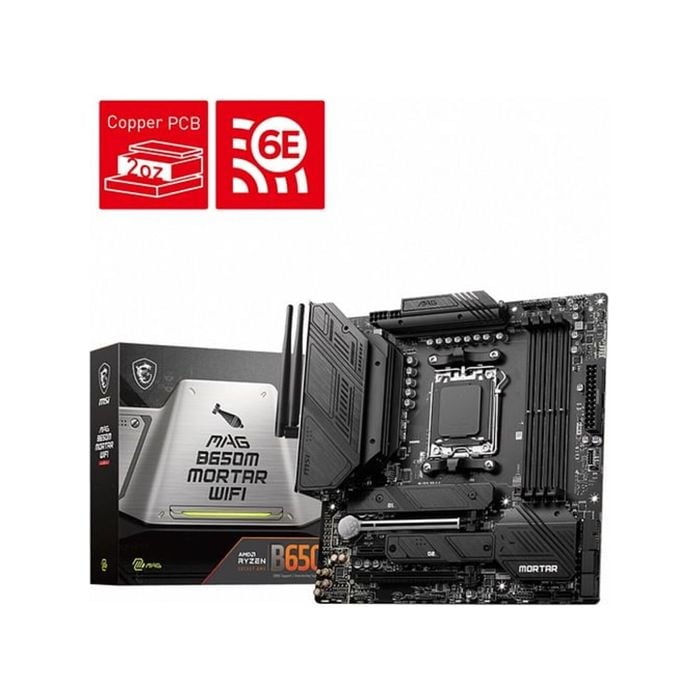 Msi Mag B650m Mortar Wifi Am5 Micro-atx Motherboard
