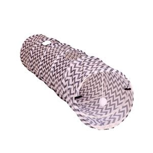 Happy Tails Zigzag Print Cat Tunnel - 1.3m