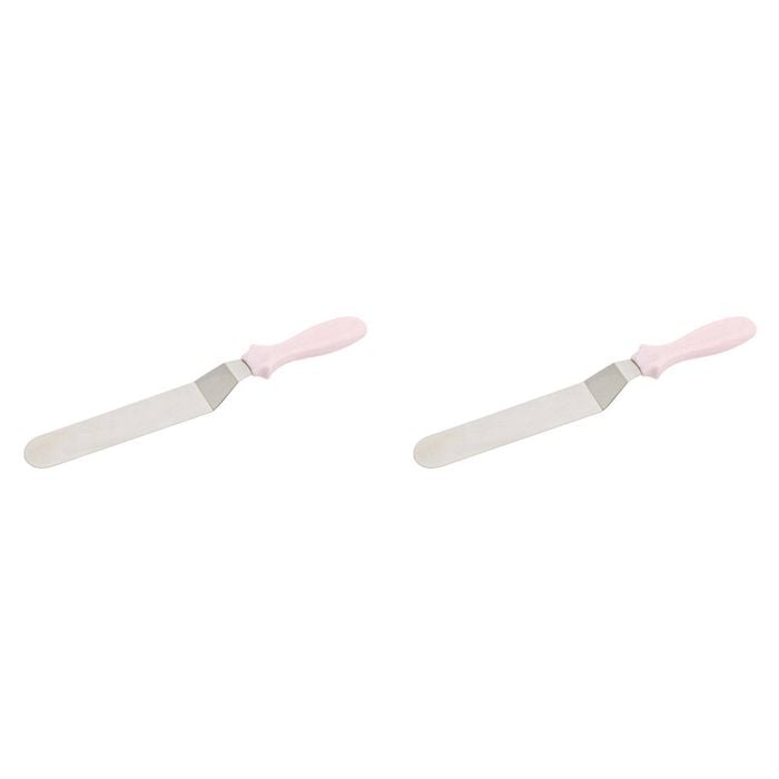 2PK Wiltshire Comfort Grip Angled Stainless Steel Palette Knife
