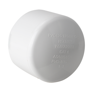 Holman 125mm Press PVC Cap End