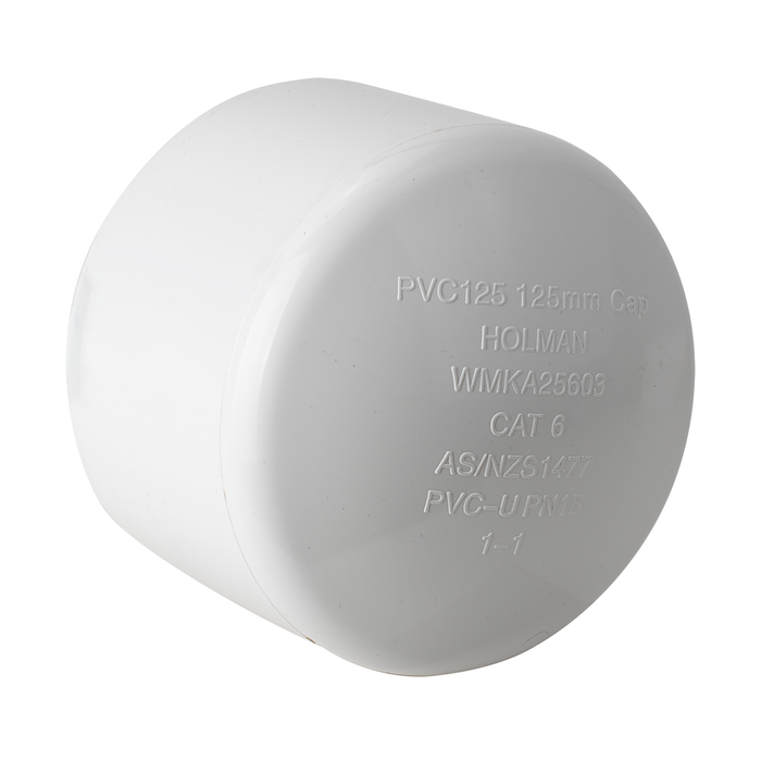 Holman 125mm Press PVC Cap End