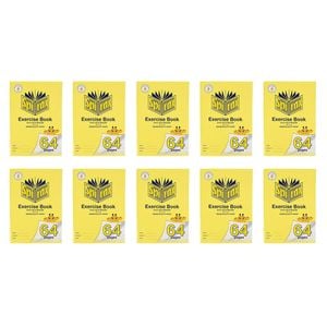 10x Spirax 318 Exercise Book A4 Stationery 6mm Ruled 64 Pages Notebook Yellow