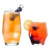 LAV 12 Piece Ella Drinking Glasses Set - Modern Long Drink Glass Cocktail Tumblers - Highball & Whiskey