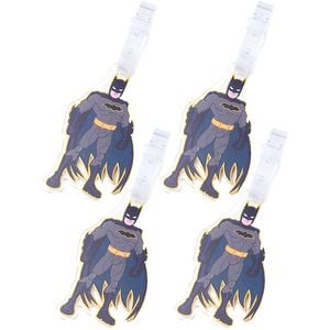 4PK Dc Comics Luggage Tag Suitcase Identity Label  - Batman