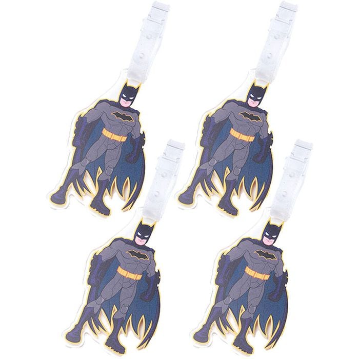 4PK Dc Comics Luggage Tag Suitcase Identity Label  - Batman
