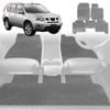6D Diamond Car Floor Mats for Nissan X-TRAIL 2007-2014-Full Set-Grey-Outback GT