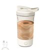 Catzon Electric Shaker Bottle 450ml 3 Speed Fitness Blender Auto Mixing Cup-white