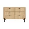 Cosmoliving 6 Drawer Chest of Drawers Lowboy Dresser