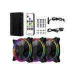 1st Player FireBase G3 3x 120mm RGB Case Cooling Fan Combo w/ Remote