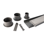 Grates 2 Go 1250mm Grey Tile Insert Shower Grate Modular Kit