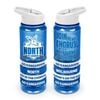 AFL Tritan Drink Water Bottle 650ml - North Melbourne Kangaroos - 4 Wrist Bands