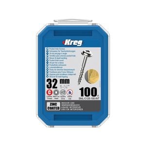 Kreg 1-1/4" 32mm Coarse Thread Pocket Screws - 100 Pack