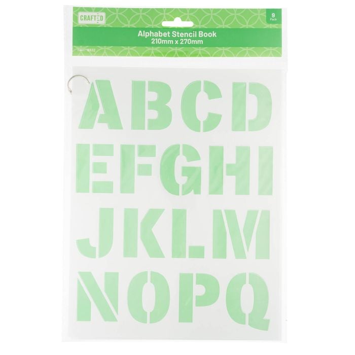 Crafted Alphabetic Stencil Book