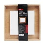 Jasart 30 x 30cm Framed Floating Canvas Panel