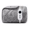 Dreamaker Felix 500gsm Faux Fur Washable Electric Heated Throw Blanket Silver 130x160cm | Overheat Protection, 9 Heat Settings