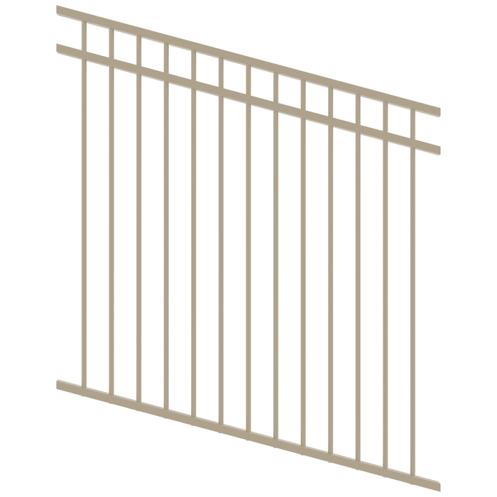 ProtectorAl 350 - 1200 x 1200mm Paperbark Raked Up to 15º DTR All Up Pool Fence Panel