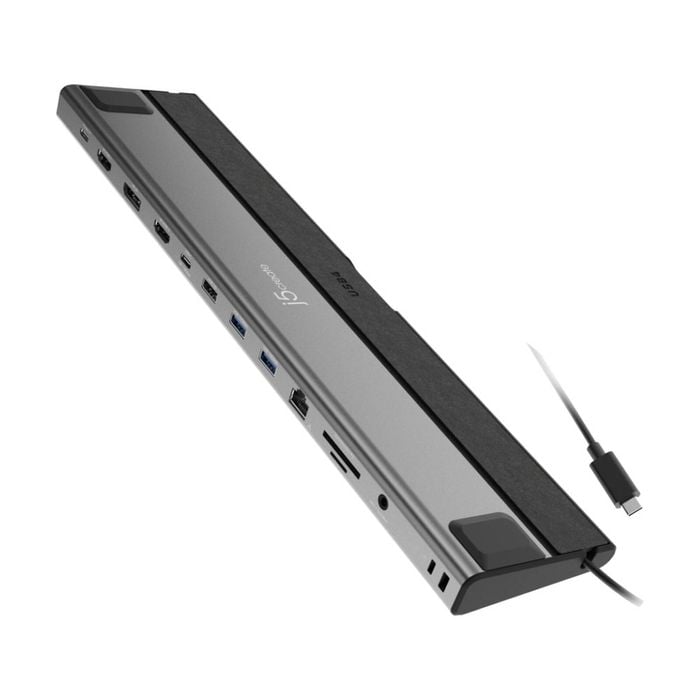 J5create 12 Port Usb-4 4k High Performance Triple Display Docking Station