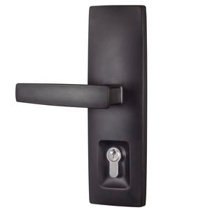Gainsborough Matt Black Double Cylinder Trilock Urban Aurora Trim Set